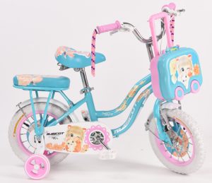 blue with pink girl kids bike for12 size